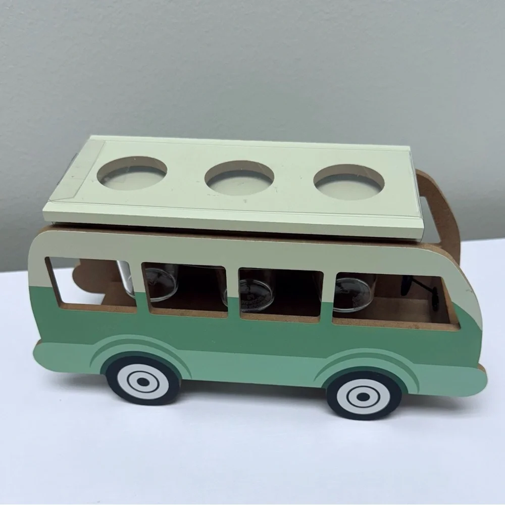 New! Shot Glasses in Green Camper Van Target Bullseye Playground